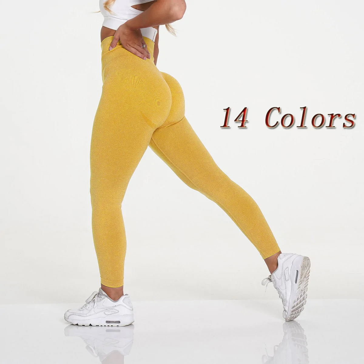 Seamless high-waist workout leggings for women, designed to provide a sleek, supportive fit. Made from stretchy, breathable fabric for maximum comfort and flexibility. Perfect for workouts, yoga, or stylish casual wear -TNT Fitness Gear