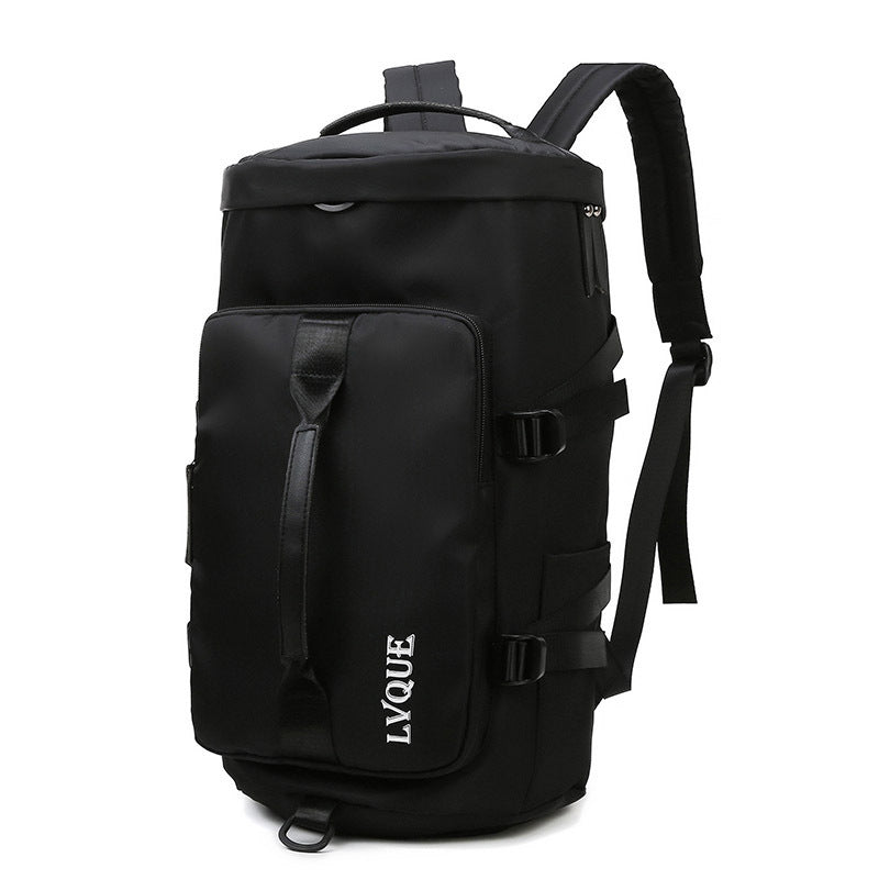 Waterproof gym fitness backpack with shoe compartment and theft-proof lock