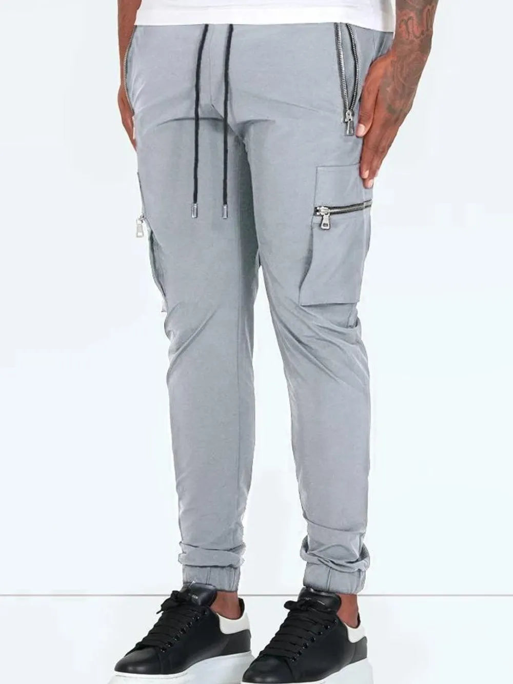Men’s casual jogger pants with drawstring waist and side pockets