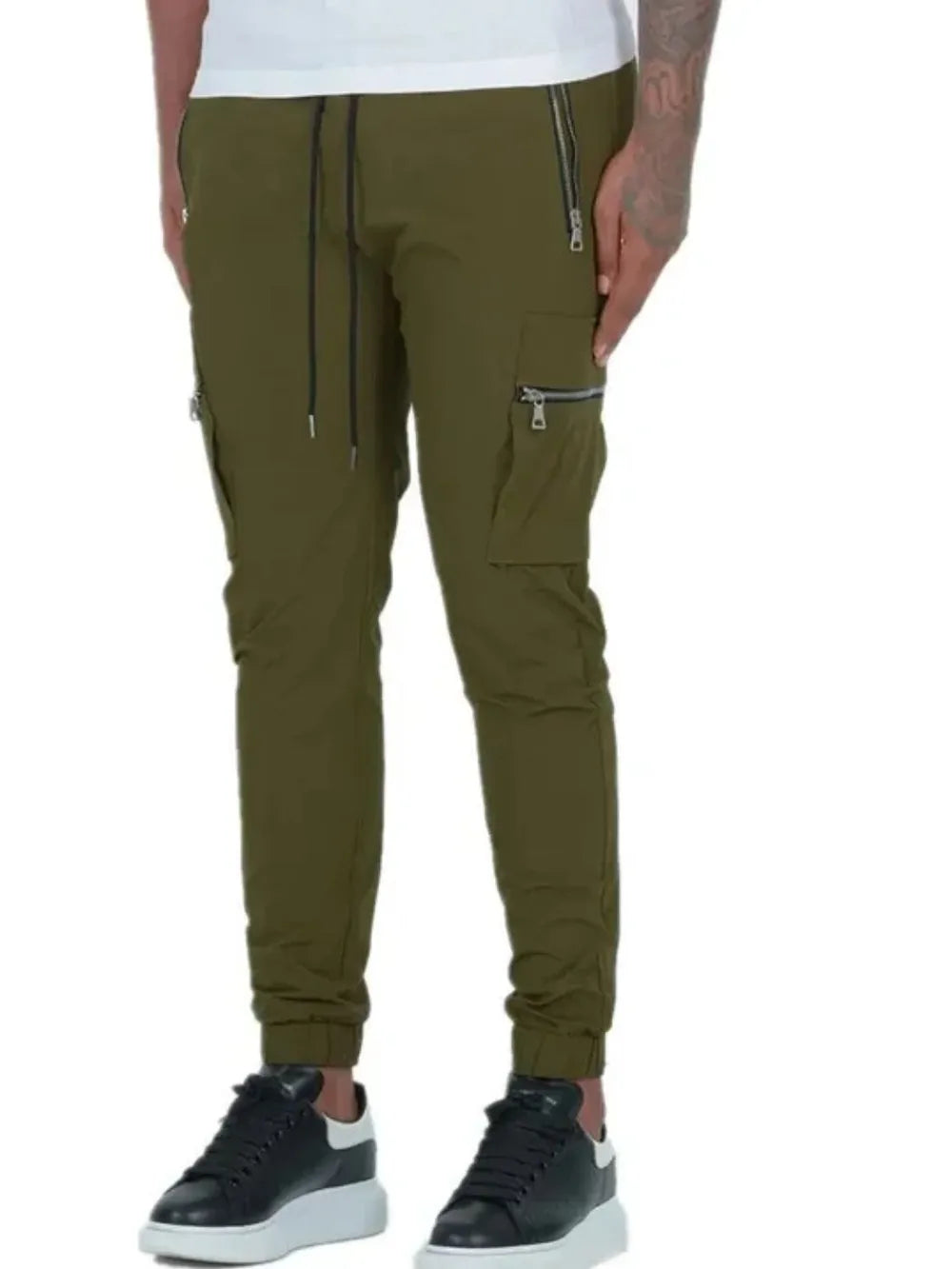 Men’s casual jogger pants with drawstring waist and side pockets