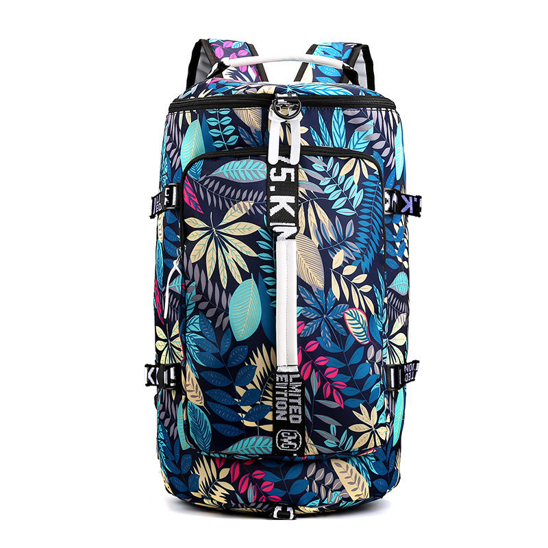 Waterproof gym fitness backpack with shoe compartment and theft-proof lock