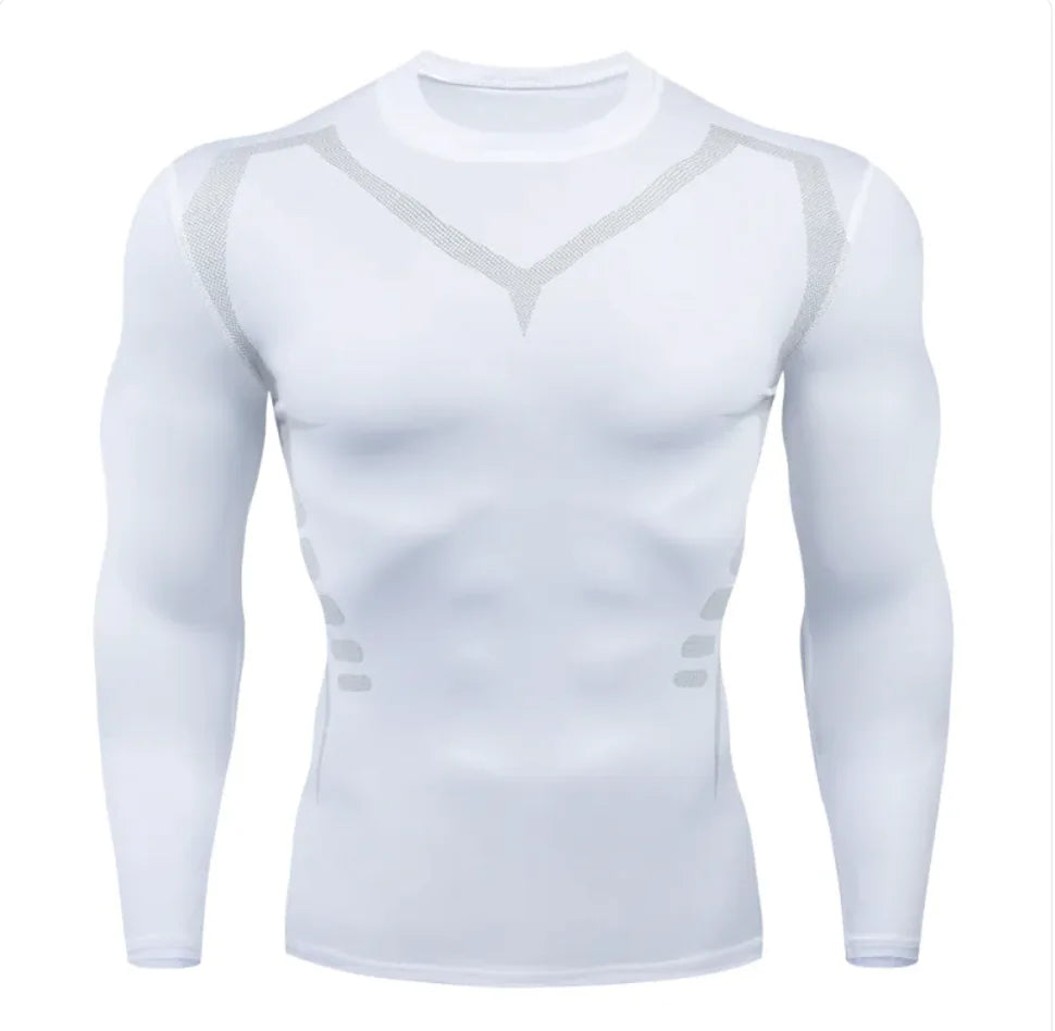 Men's Quick-Dry Sports Workout Shirt: Lightweight and breathable shirt designed to wick away moisture, keeping you cool and comfortable during intense workouts or outdoor activities - TNT Fitness Gear