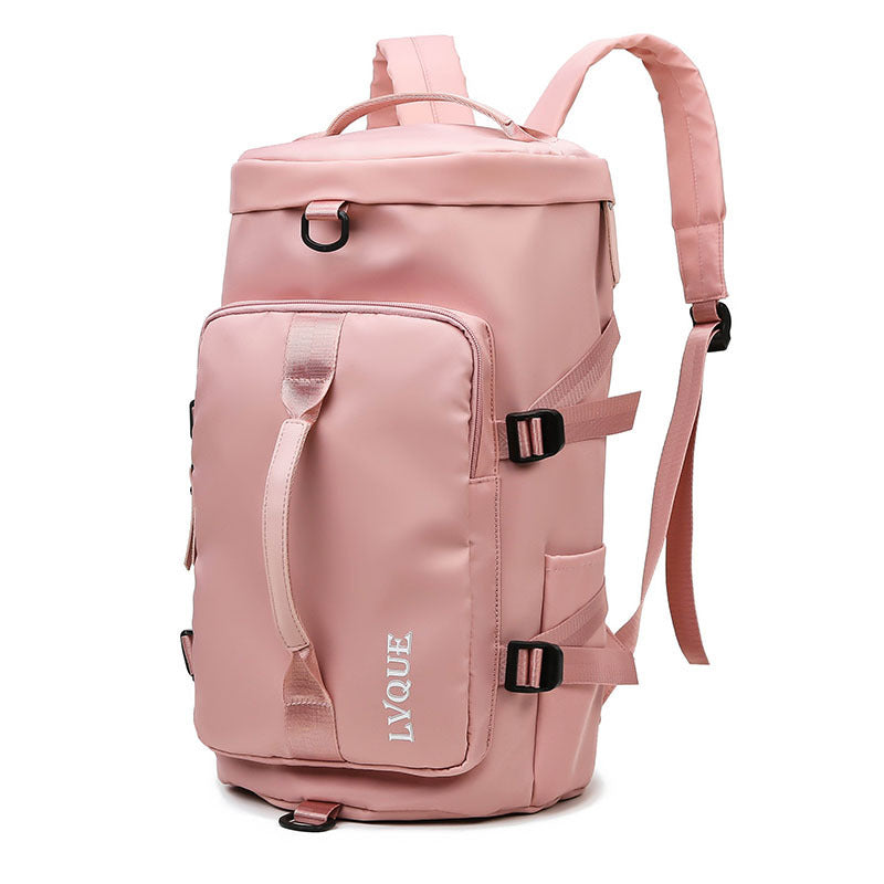 Waterproof gym fitness backpack with shoe compartment and theft-proof lock