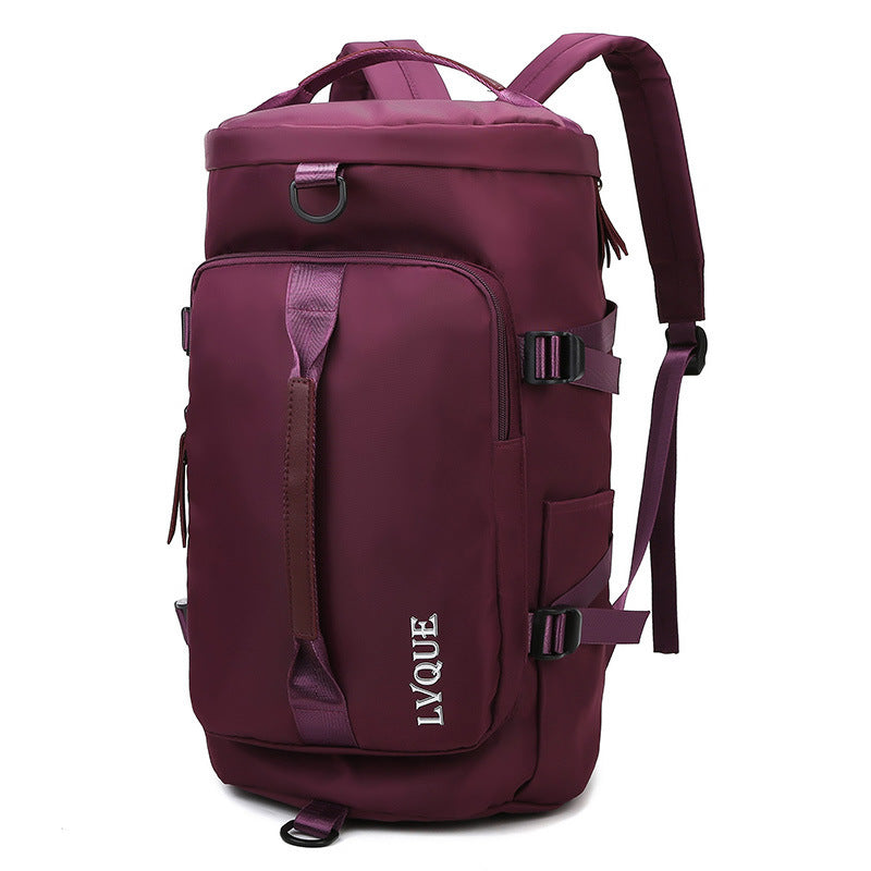 Waterproof gym fitness backpack with shoe compartment and theft-proof lock