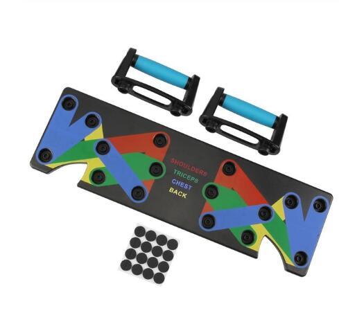 9-in-1 Push-Up Rack Board for ABS and muscle training. Perfect home fitness equipment for bodybuilding by TNT Fitness Gear
