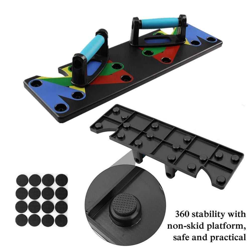 9-in-1 Push-Up Rack Board for ABS and muscle training. Perfect home fitness equipment for bodybuilding by TNT Fitness Gear