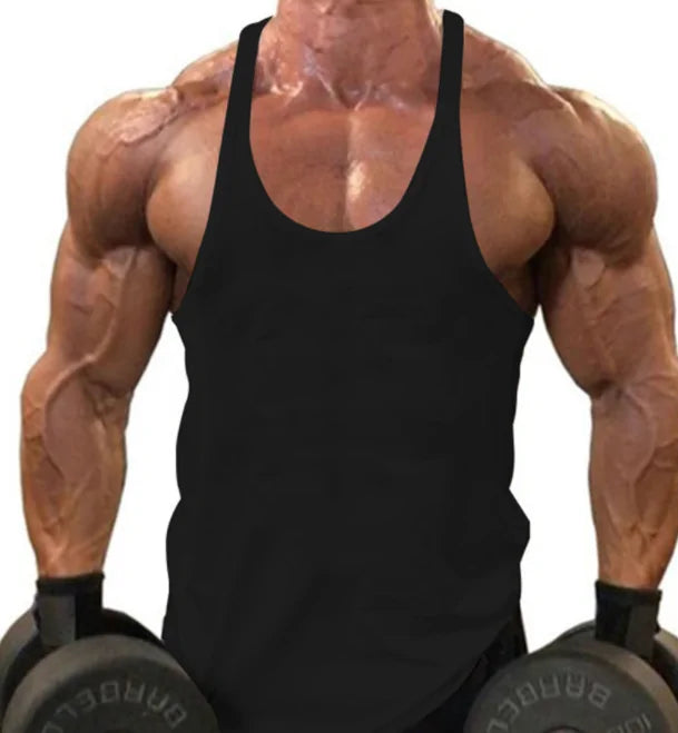 Men's Athletic Y-Back 'IRON' Printed Gym Muscle Shirt – Bodybuilding Tank Top: Lightweight and breathable tank top featuring a bold 'IRON' print, Y-back design, and thin shoulder straps for enhanced mobility and comfort during workouts or casual wear - TNT Fitness Gear