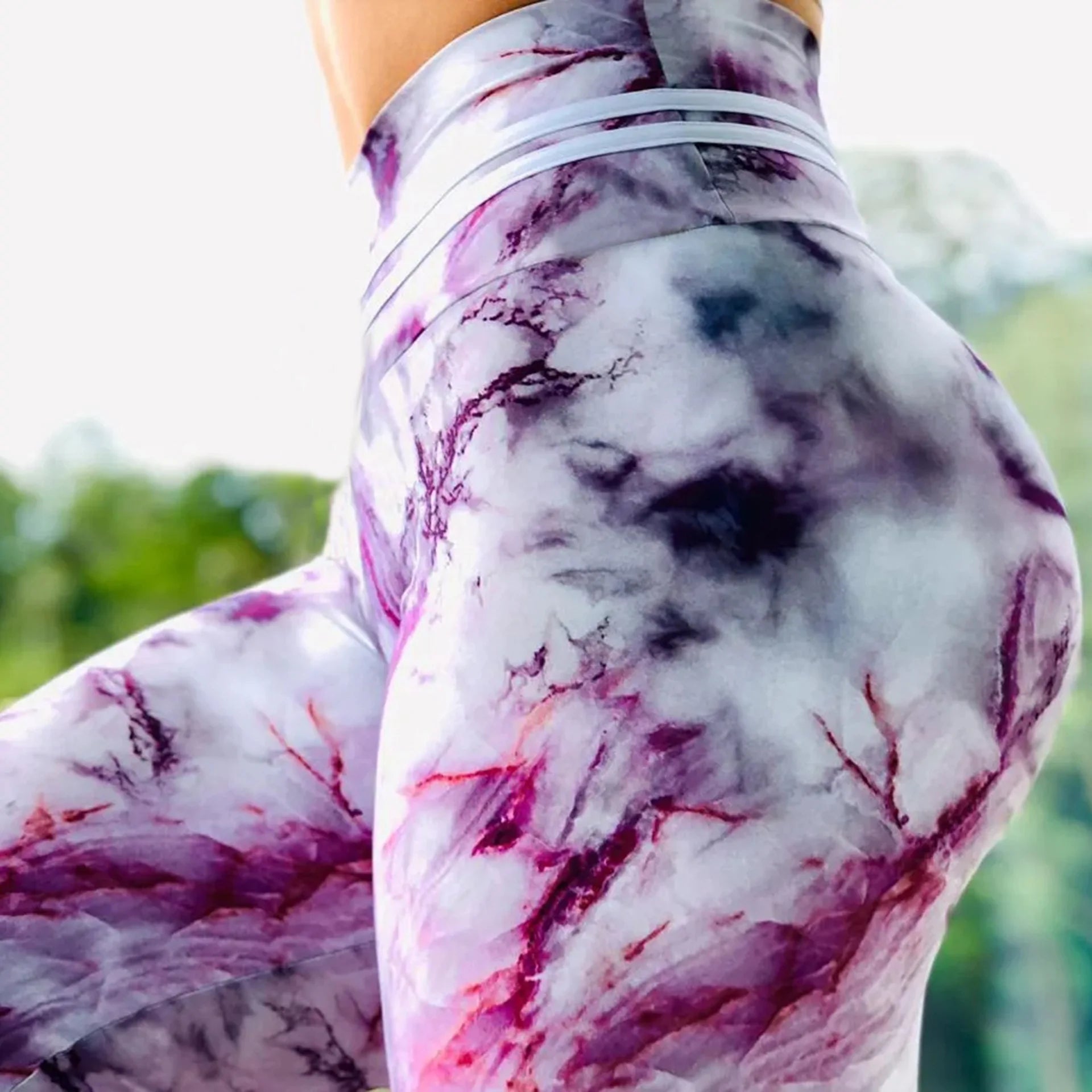 Women's high-waist push-up workout leggings available in a variety of unique colors and eye-catching prints. Crafted from stretchable, moisture-wicking fabric, these leggings offer a flattering fit, optimal comfort, and flexibility—perfect for workouts, yoga, or making a stylish athleisure statement. - TNT Fitness Gear
