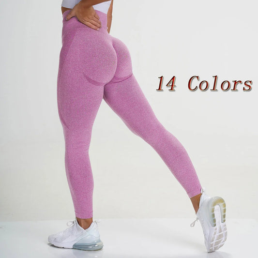 Seamless high-waist workout leggings for women, designed to provide a sleek, supportive fit. Made from stretchy, breathable fabric for maximum comfort and flexibility. Perfect for workouts, yoga, or stylish casual wear -TNT Fitness Gear