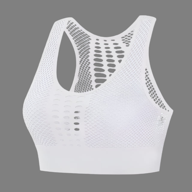 High-quality women's workout sports bra offering excellent support and comfort. Features a stylish design and moisture-wicking fabric, ideal for gym sessions, running, and various fitness activities
