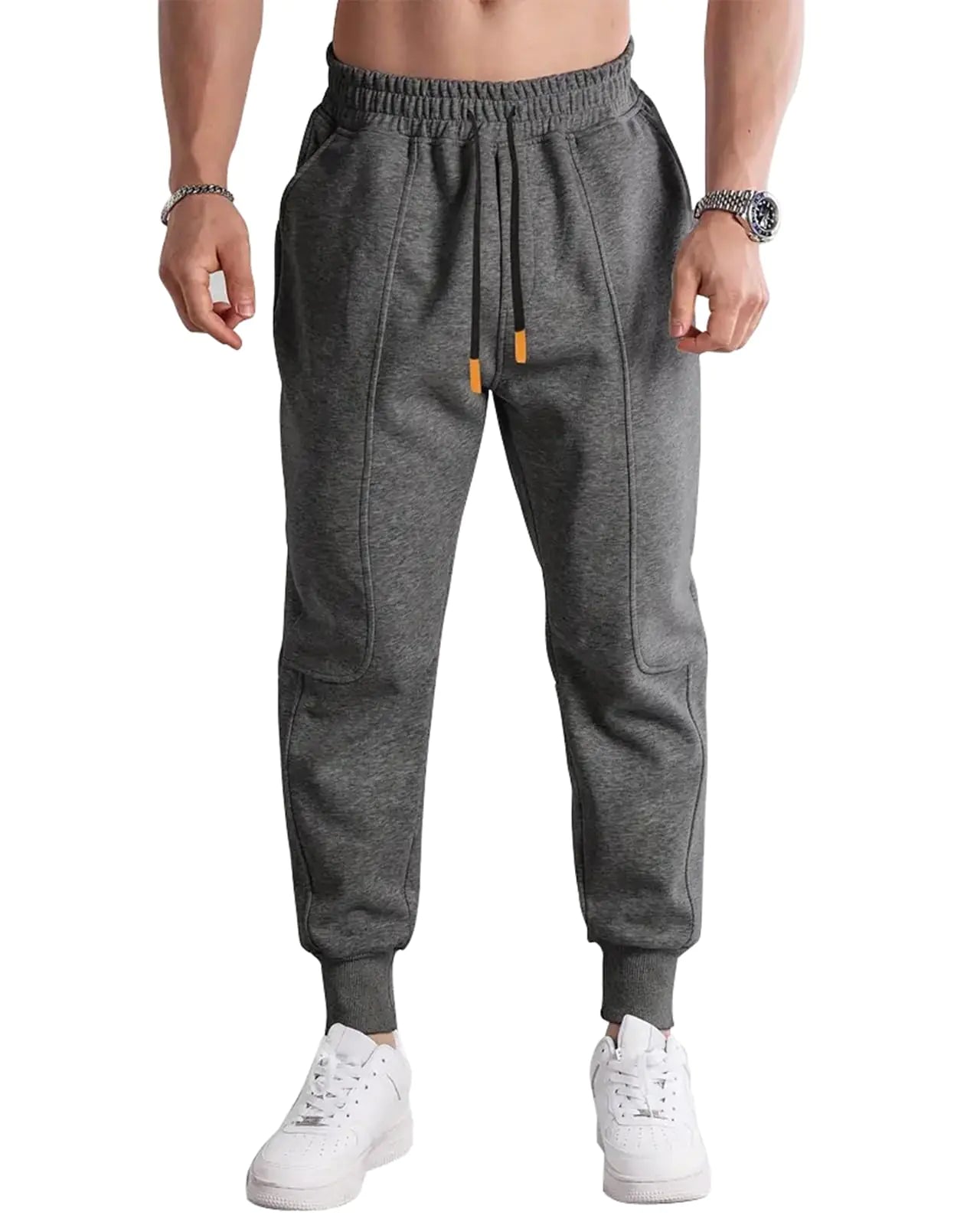 Men’s athletic joggers with pockets tapered fit performance sweatpants