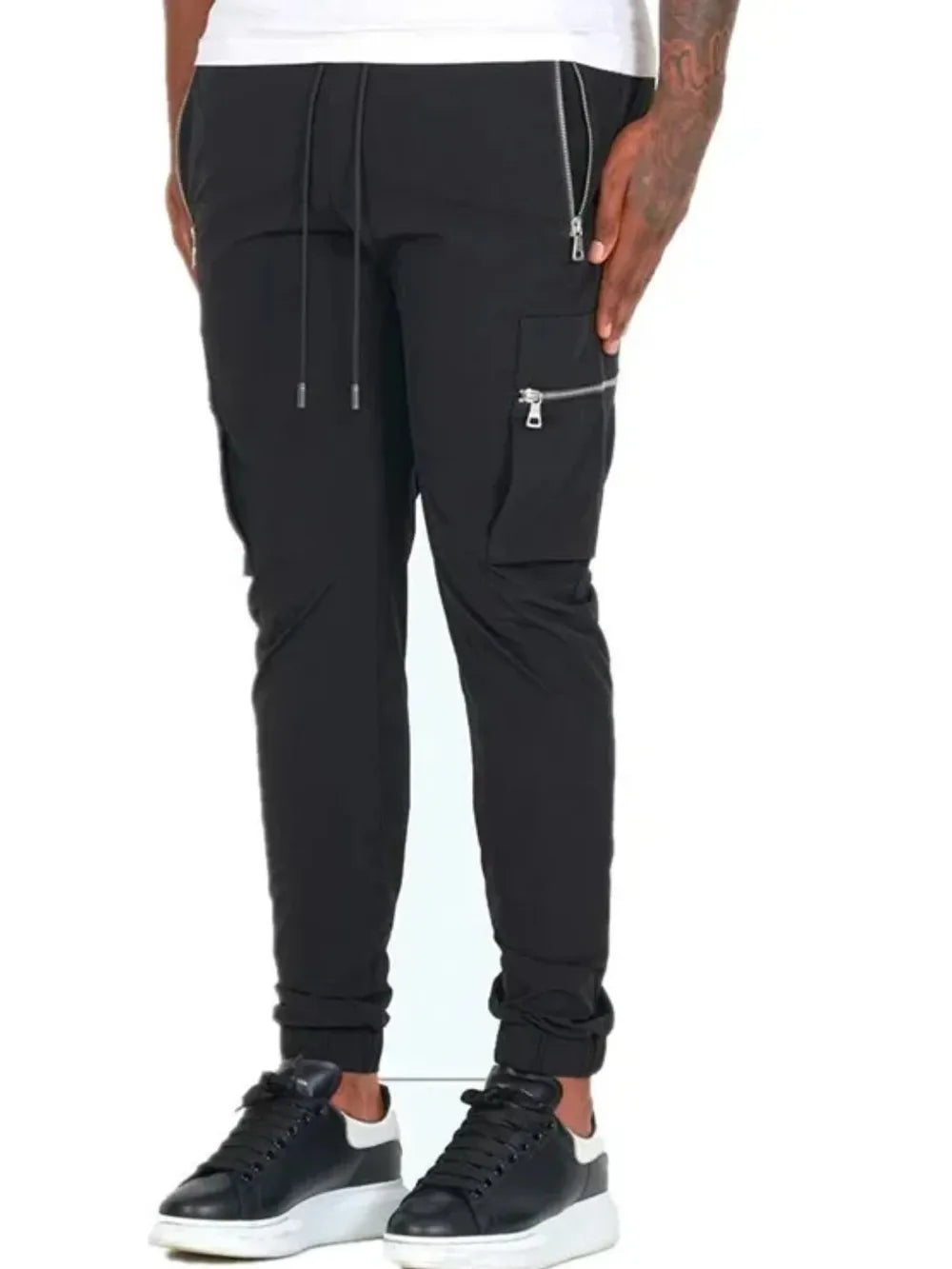 Men’s casual jogger pants with drawstring waist and side pockets