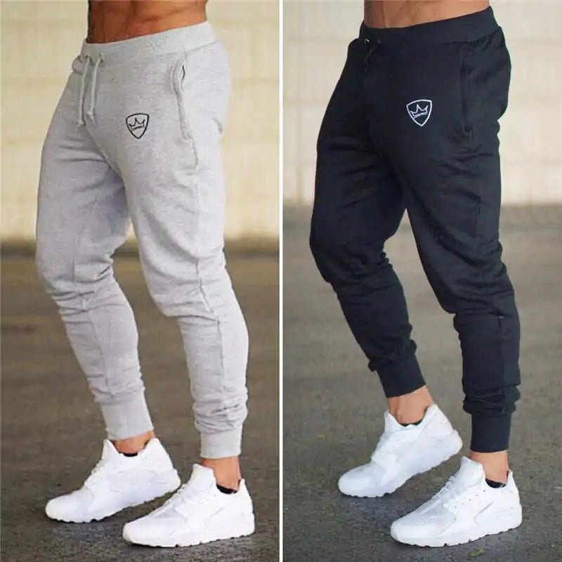 Bodybuilding Fitness Sweatpants - full-length, breathable cotton joggers with a mid-rise waist, loose fit, and adjustable drawstring. Designed for peak performance, stylish comfort, and unrestricted movement, perfect for gym sessions or daily wear - TNT Fitness Gear