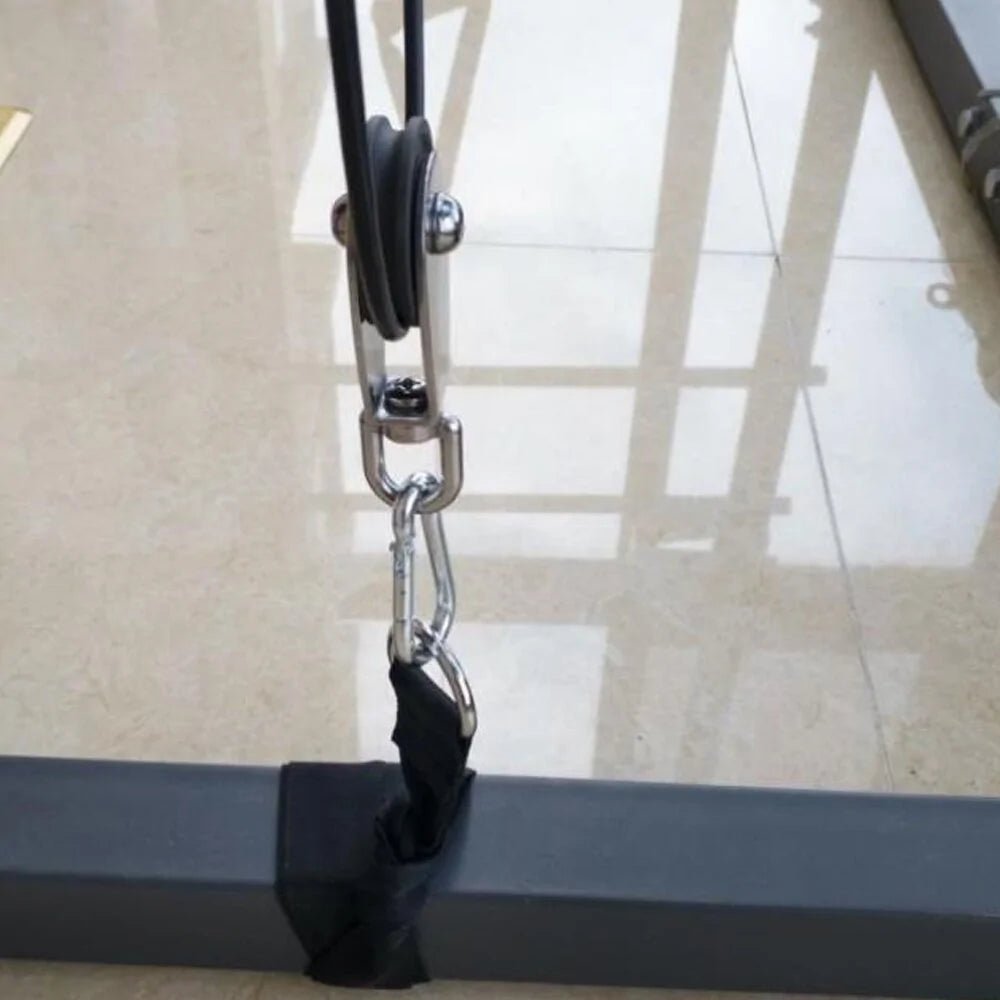 Fitness Lat and Lift Pulley Cable System designed for versatile strength training. Ideal for exercises like lat pulldowns, bicep curls, and tricep extensions. Durable and easy to install, perfect for enhancing upper body workouts at home or in the gym- TNT Fitness Gear