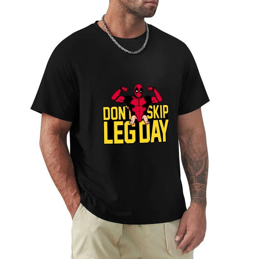 Don’t Skip Leg Day T-Shirt – Plus - Size Fitness Meme Shirt - TNT Fitness