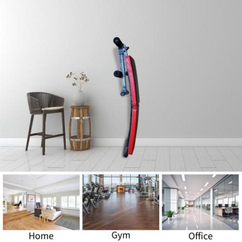 Adjustable foldable utility bench for sit-ups and strength training – multi-position home gym equipment