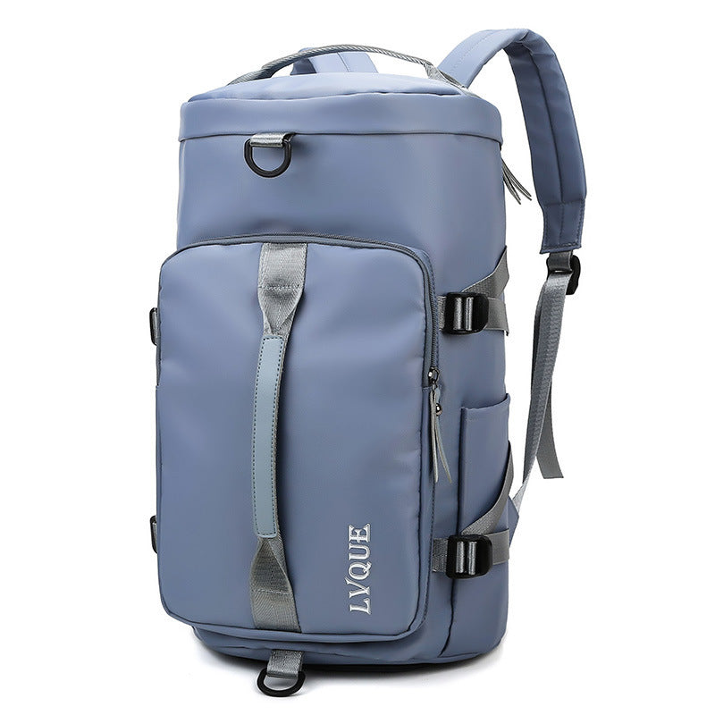 Waterproof gym fitness backpack with shoe compartment and theft-proof lock