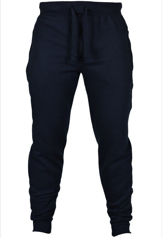 Men’s comfort-fit track pants lightweight casual joggers elastic waistband