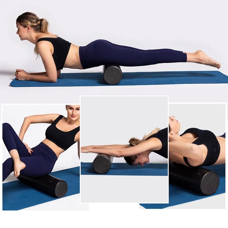 EPP Yoga Foam Roller designed for fitness and muscle recovery, featuring a lightweight, portable design for yoga, Pilates, and post-workout therapy. TNT Fitness Gear