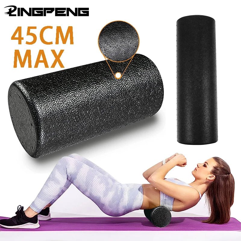 EPP Yoga Foam Roller designed for fitness and muscle recovery, featuring a lightweight, portable design for yoga, Pilates, and post-workout therapy. TNT Fitness Gear
