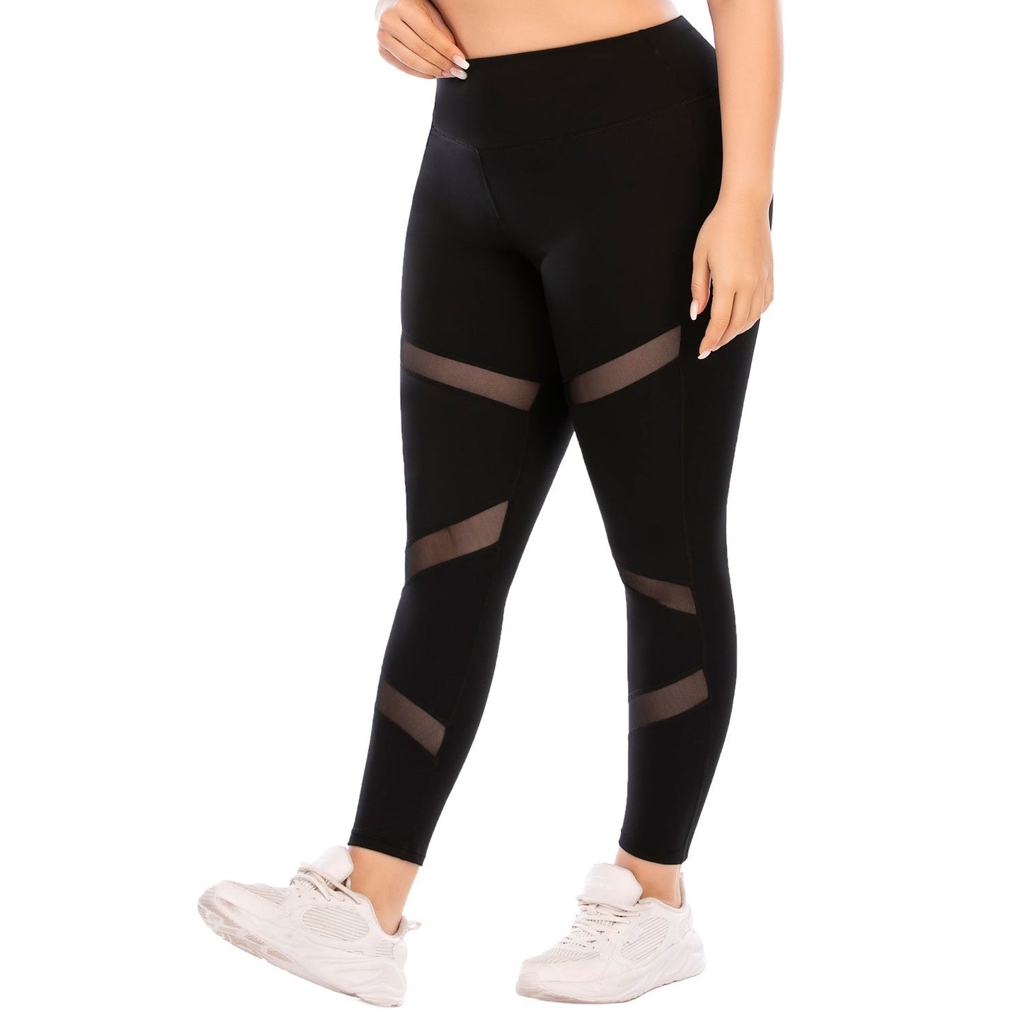 Plus-size women's fitness and yoga suits with a sleeveless, high-quality nylon blend, moisture-wicking fabric, and a flattering high-support design for comfort and versatility. - TNT Fitness Gear
