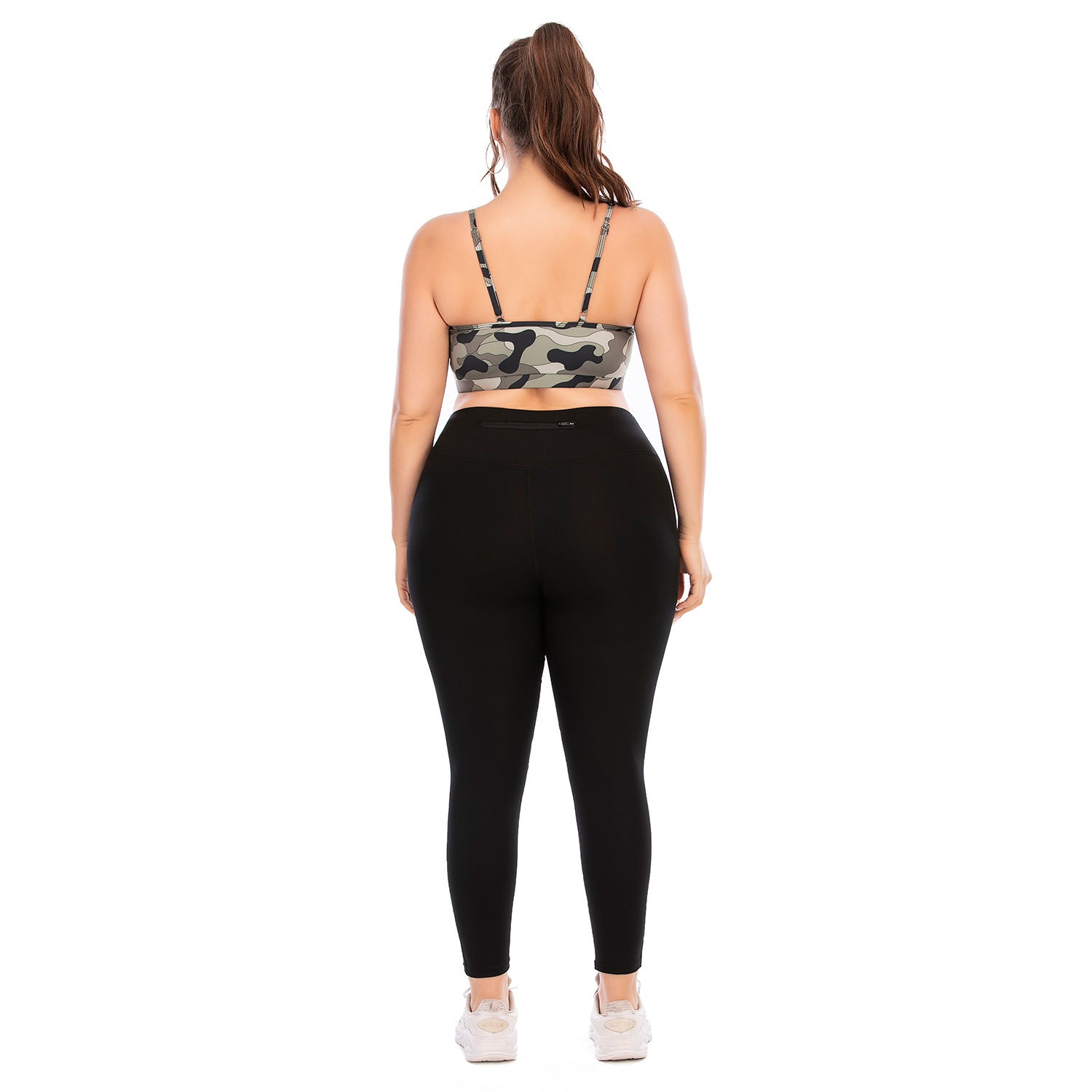 Plus-size women's fitness and yoga suits with a sleeveless, high-quality nylon blend, moisture-wicking fabric, and a flattering high-support design for comfort and versatility. - TNT Fitness Gear