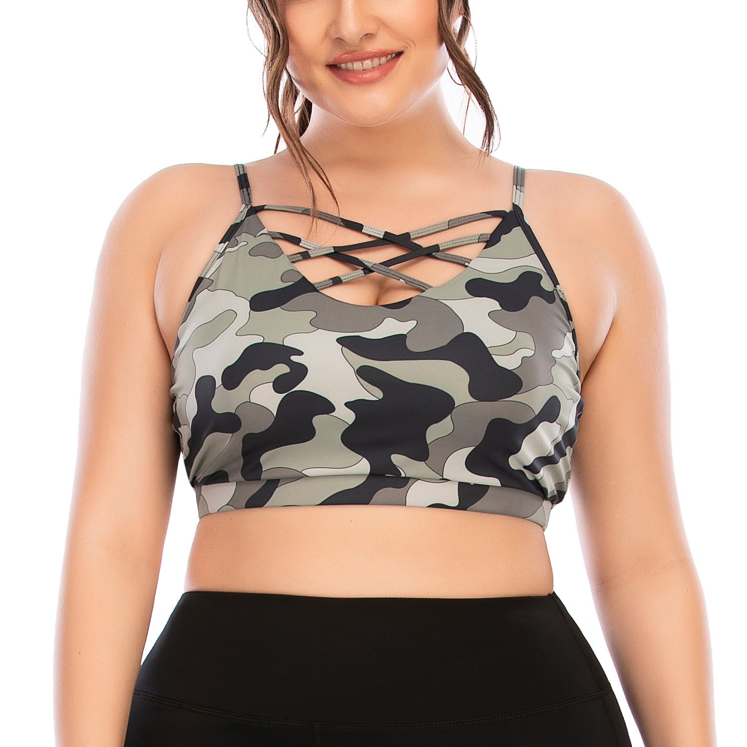Plus-size women's fitness and yoga suits with a sleeveless, high-quality nylon blend, moisture-wicking fabric, and a flattering high-support design for comfort and versatility. - TNT Fitness Gear