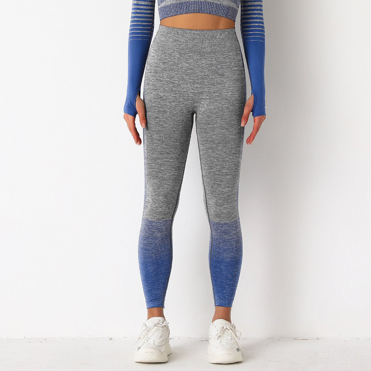 Women's seamless yoga suits designed for comfort and performance, featuring a flexible, breathable fabric that moves with your body. Perfect for yoga, workouts, or casual wear, offering a sleek, stylish fit. TNT Fitness Gear.