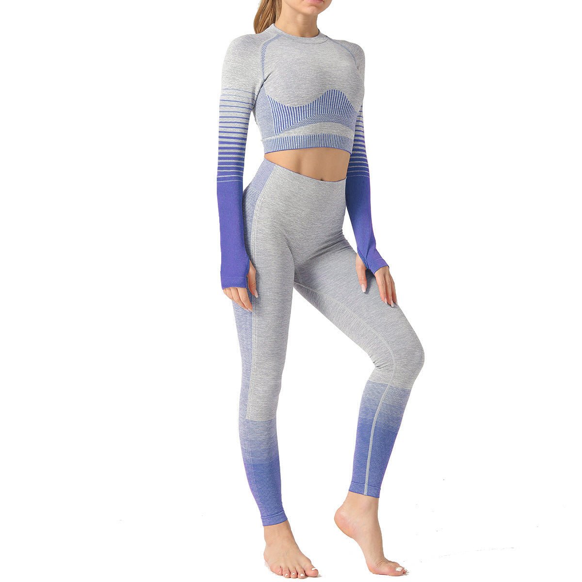Women's seamless yoga suits designed for comfort and performance, featuring a flexible, breathable fabric that moves with your body. Perfect for yoga, workouts, or casual wear, offering a sleek, stylish fit. TNT Fitness Gear.