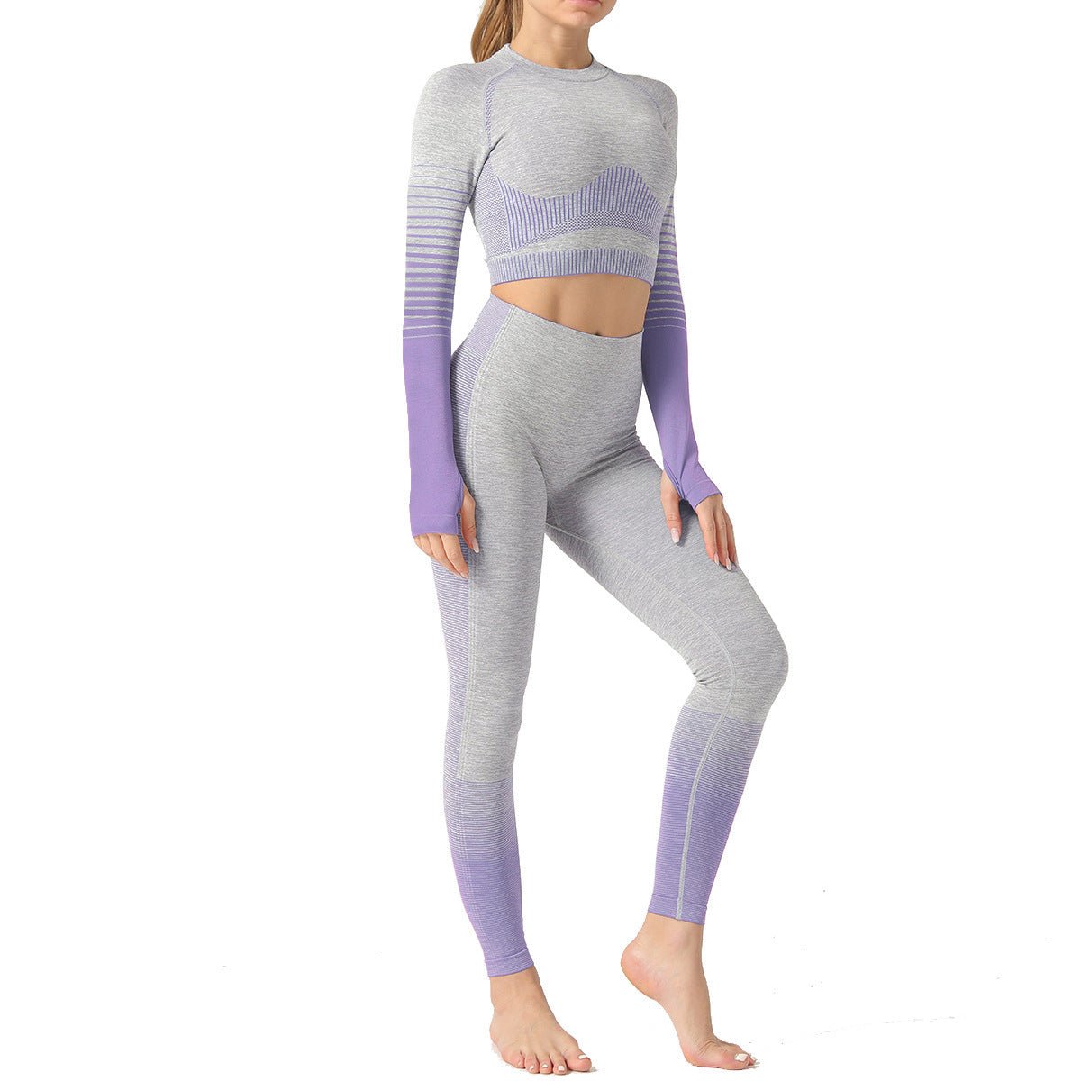 Women's seamless yoga suits designed for comfort and performance, featuring a flexible, breathable fabric that moves with your body. Perfect for yoga, workouts, or casual wear, offering a sleek, stylish fit. TNT Fitness Gear.
