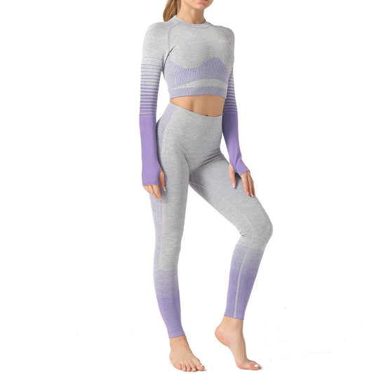 Women's seamless yoga suits designed for comfort and performance, featuring a flexible, breathable fabric that moves with your body. Perfect for yoga, workouts, or casual wear, offering a sleek, stylish fit. TNT Fitness Gear.