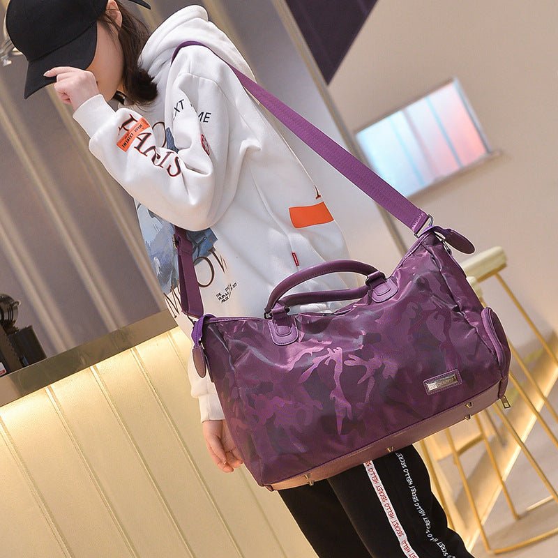 A durable waterproof fitness training bag with a spacious design, dedicated shoe pocket, and high-quality Oxford cloth material—perfect for workouts and travel - TNT Fitness Gear