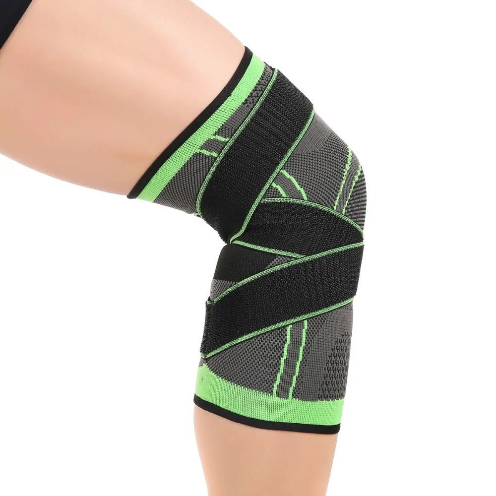 Compression Belt Knitted Sports Knee Pads designed for comfort, support, and knee protection during workouts. Made with breathable, high-quality materials for stability, flexibility, and durability. Perfect for intense activities, ensuring long-lasting performance and confidence.- TNT Fitness Gear