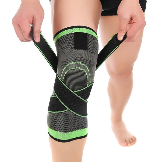 Compression Belt Knitted Sports Knee Pads designed for comfort, support, and knee protection during workouts. Made with breathable, high-quality materials for stability, flexibility, and durability. Perfect for intense activities, ensuring long-lasting performance and confidence.- TNT Fitness Gear