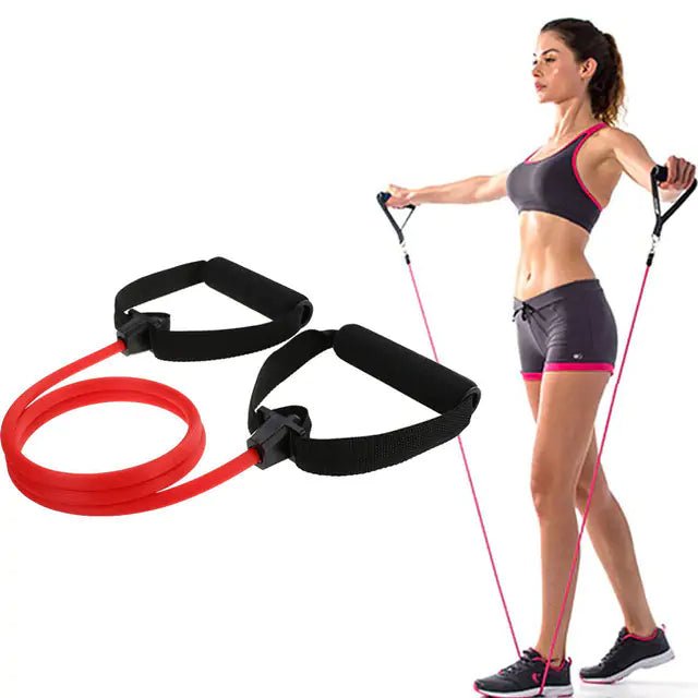 Pilates Bar with integrated resistance bands, designed to enhance workouts by engaging all muscle groups. Promotes better posture, stability, and core strength with adjustable resistance for all fitness levels. Made from durable materials with comfortable grips, it’s lightweight, compact, and perfect for home, gym, or travel use.- TNT Fitness Gear