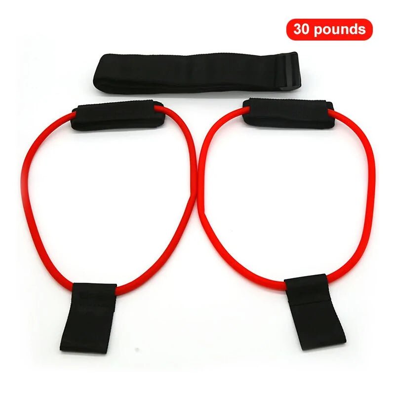 Fitness resistance bands designed for versatile workouts. Perfect for strength training, muscle toning, and rehabilitation exercises. Lightweight, portable, and suitable for various fitness levels, ideal for use at home, in the gym, or on the go -TNT Fitness Gear