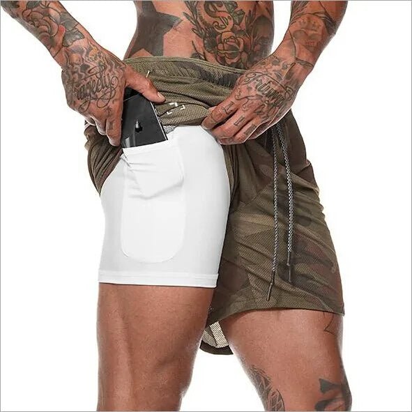 Fitness Running Shorts - lightweight, moisture-wicking shorts with flexible fabric for unrestricted movement. Features convenient pockets for essentials, ensuring cool, comfortable, and hassle-free runs - TNT Fitness Gear