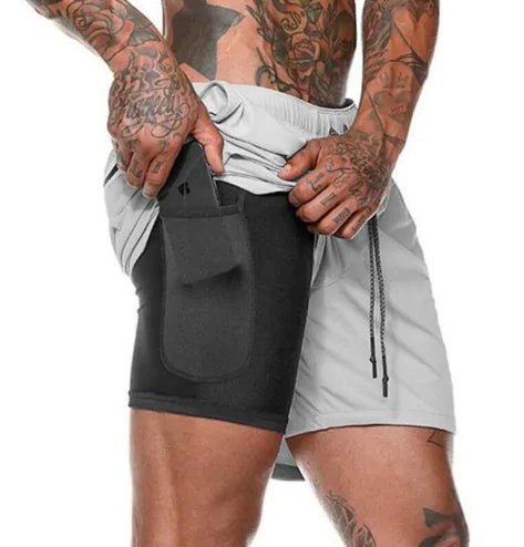 Fitness Running Shorts - lightweight, moisture-wicking shorts with flexible fabric for unrestricted movement. Features convenient pockets for essentials, ensuring cool, comfortable, and hassle-free runs - TNT Fitness Gear