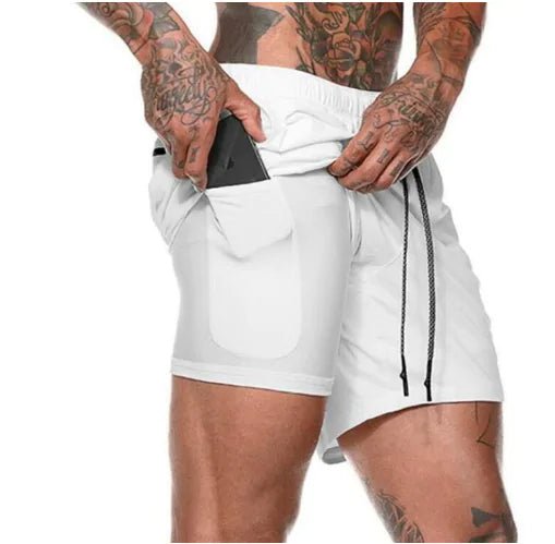 Fitness Running Shorts - lightweight, moisture-wicking shorts with flexible fabric for unrestricted movement. Features convenient pockets for essentials, ensuring cool, comfortable, and hassle-free runs - TNT Fitness Gear