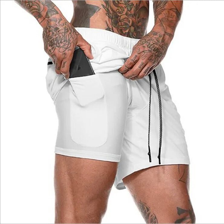 Fitness Running Shorts - lightweight, moisture-wicking shorts with flexible fabric for unrestricted movement. Features convenient pockets for essentials, ensuring cool, comfortable, and hassle-free runs - TNT Fitness Gear