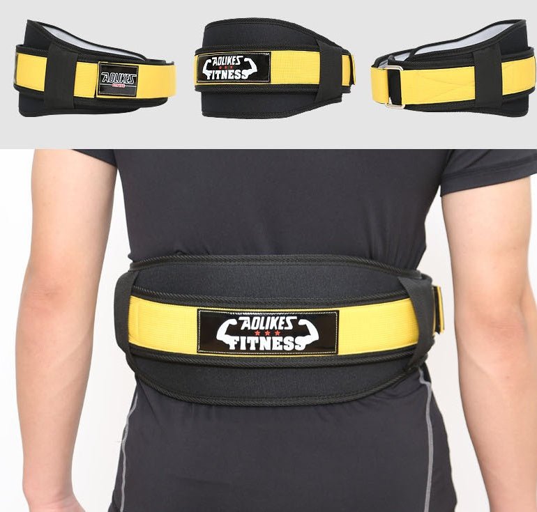 Nylon Weightlifting Belt designed for adults, offering durable construction and optimal support for strength training. Made from high-quality materials with an ergonomic design for comfort during weightlifting exercises like squats and deadlifts.- TNT Fitness Gear