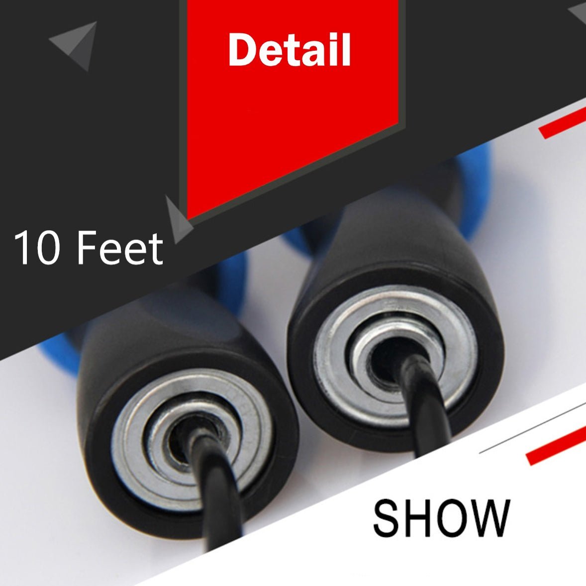 Adjustable speed jump rope for boxing, aerobic exercise, and tangle-free fitness workouts. Smooth design by TNT Fitness Gear
