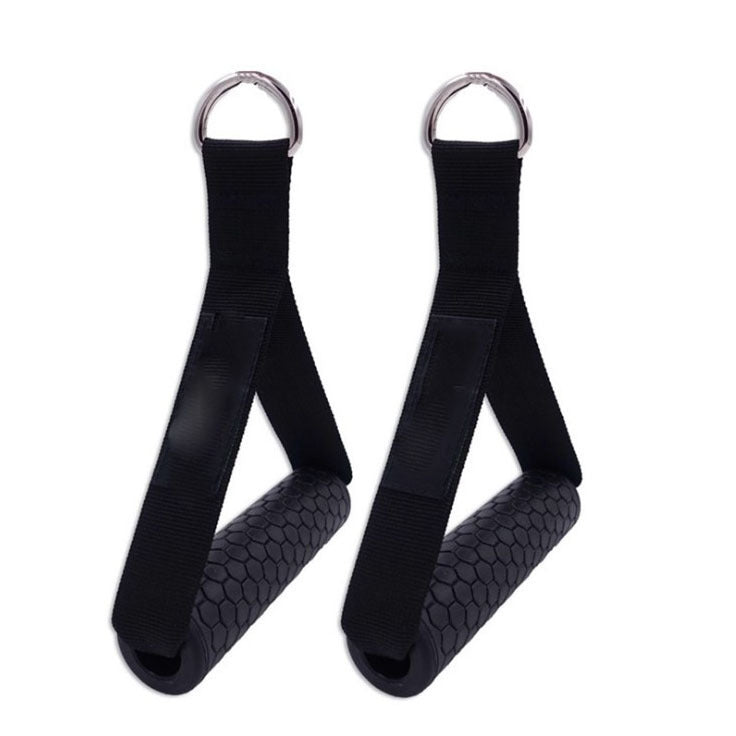 Anti-Slip Gym Exercise Handles designed for cable machines, featuring a strong grip and durable construction. Ideal for strength training, providing comfort and stability during intense workouts. TNT Fitness Gear