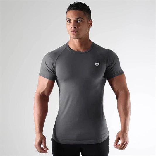 Gym Short Sleeve T Quick Dry Gym Clothes For Running - TNT Fitness