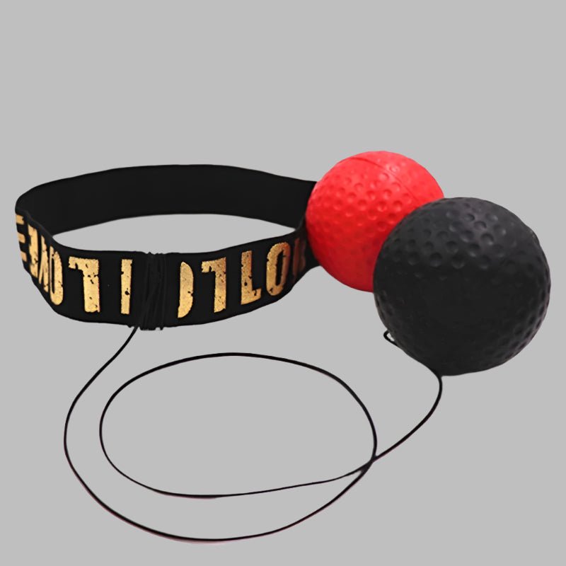Head-worn boxing reflex ball with an adjustable elastic headband, designed for improving hand-eye coordination, reflexes, and overall boxing skills. Lightweight and portable, suitable for athletes of all levels
