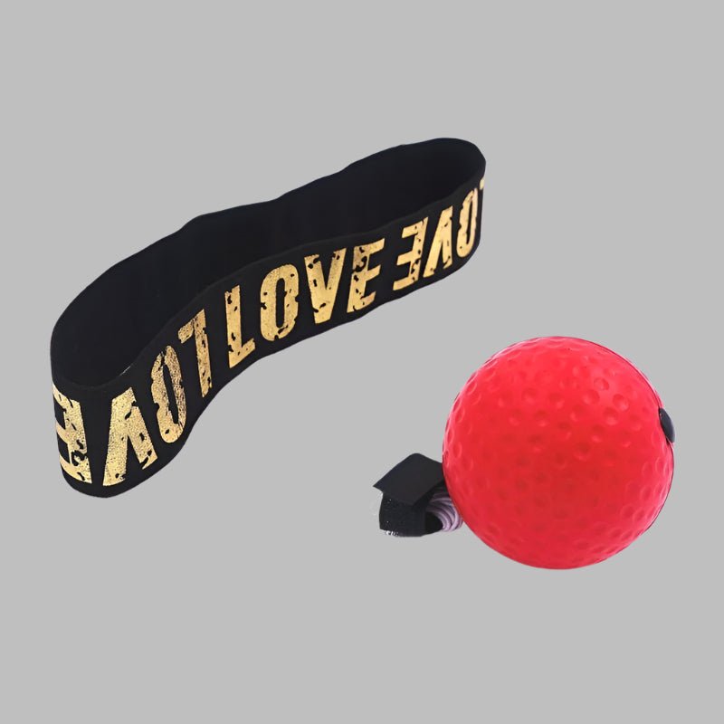 Head-worn boxing reflex ball with an adjustable elastic headband, designed for improving hand-eye coordination, reflexes, and overall boxing skills. Lightweight and portable, suitable for athletes of all levels