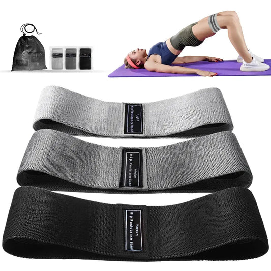 Premium hip, booty, and thigh workout bands made with durable, non-slip fabric. Ideal for strength training, toning, and sculpting lower body muscles. Lightweight, portable, and perfect for workouts at home, the gym, or on the go. - TNT Fitness Gear