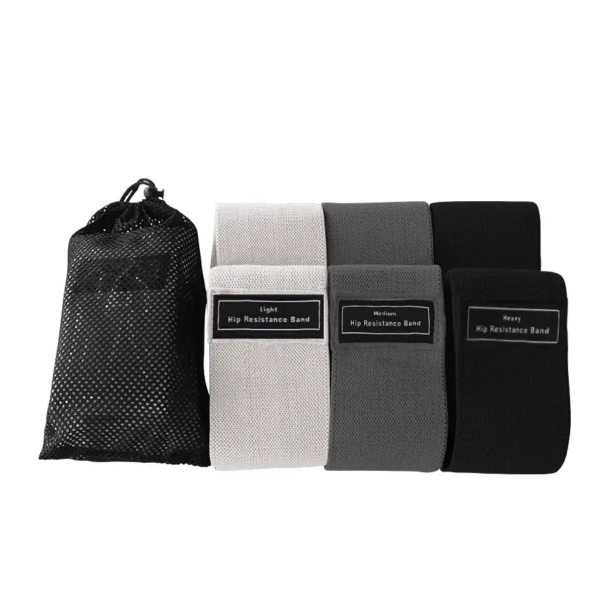 Premium hip, booty, and thigh workout bands made with durable, non-slip fabric. Ideal for strength training, toning, and sculpting lower body muscles. Lightweight, portable, and perfect for workouts at home, the gym, or on the go. - TNT Fitness Gear