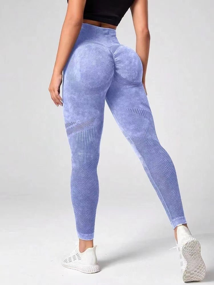 Hollow Design Seamless Leggings High Waist Hip Lifting Running Sports Fitness Yoga Pants Fashion Womens Clothing- TNT Fitness