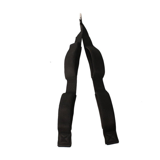 portable chest expander resistance trainer in black